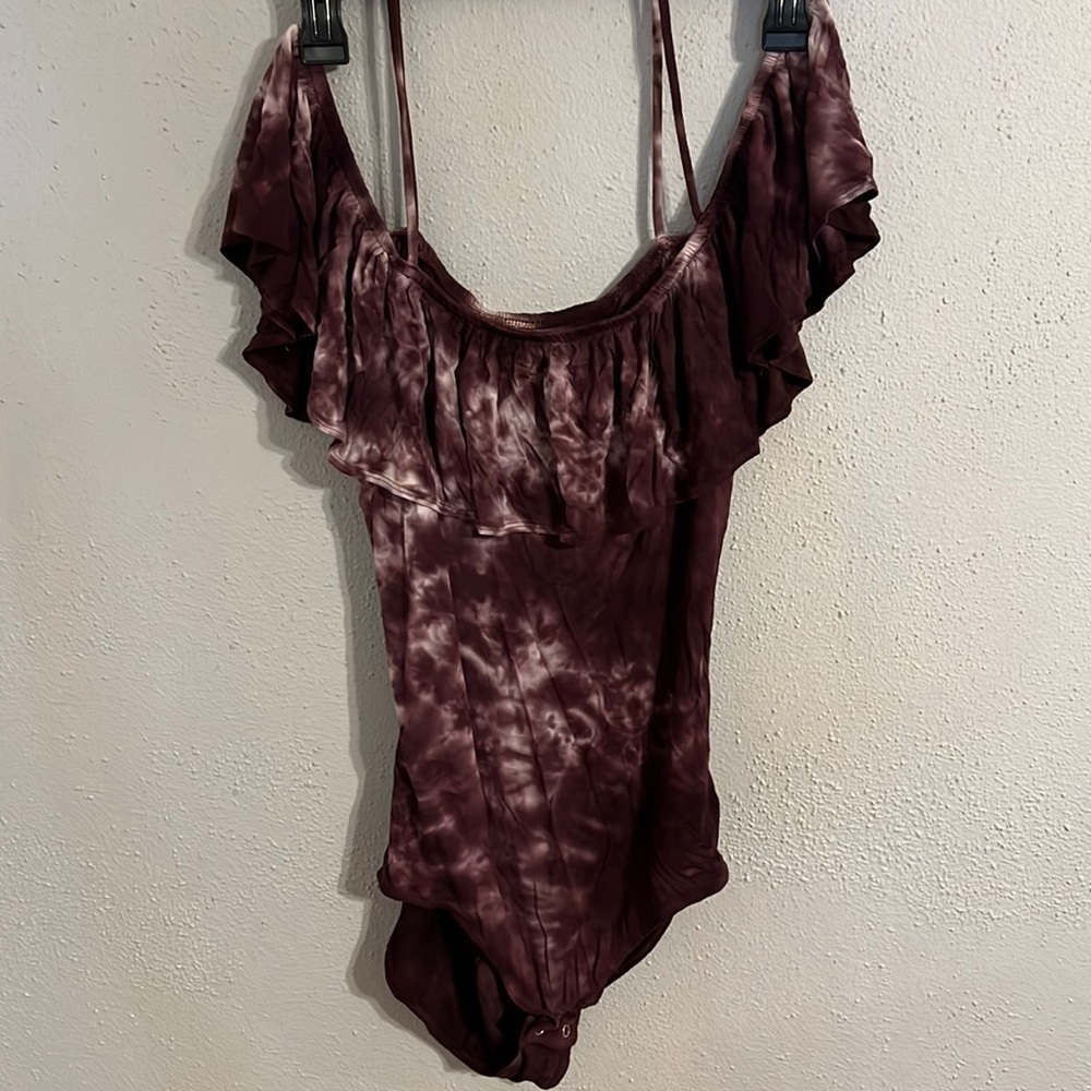 American Eagle Purple TyeDye Body Suit